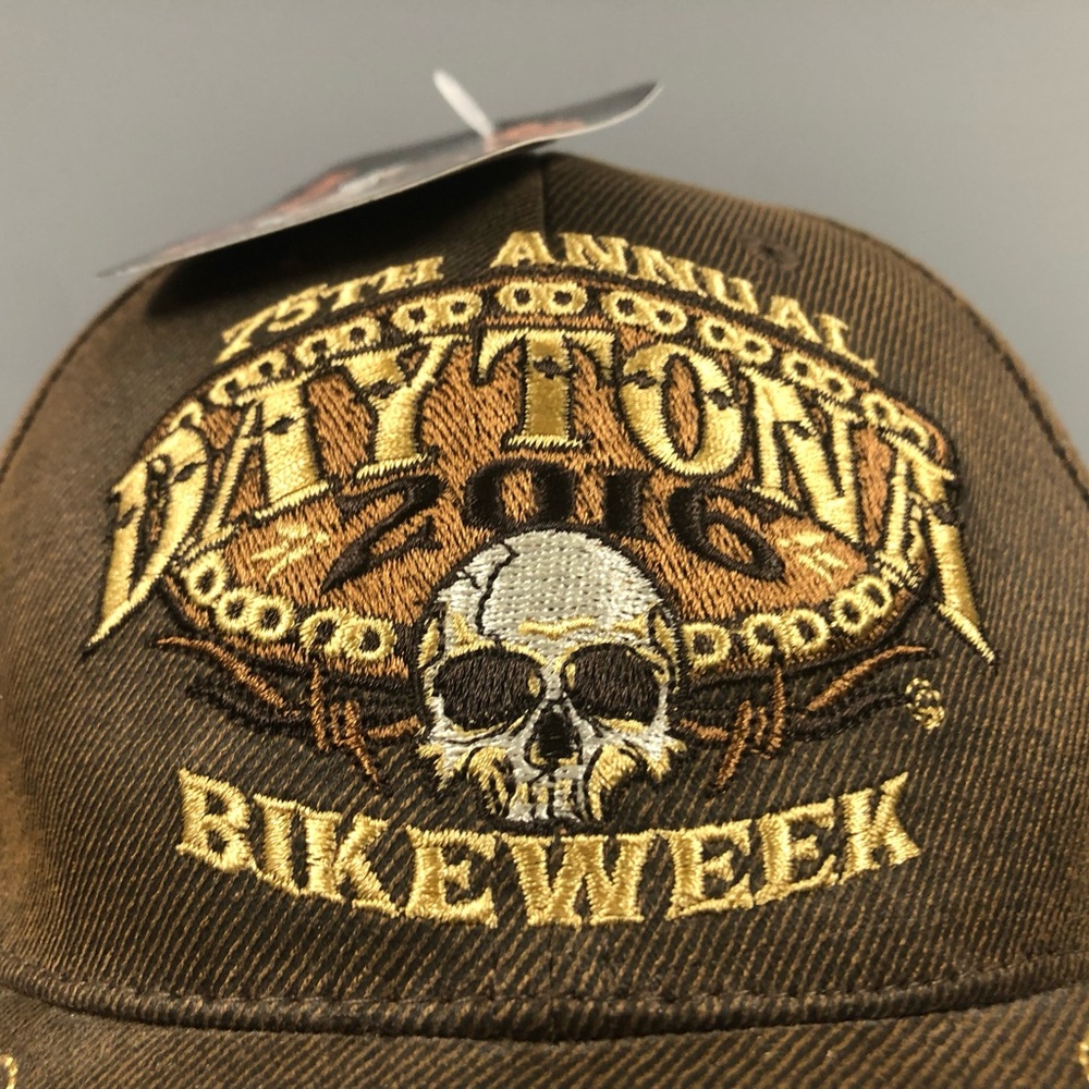 Daytona Bike Week Cap, NWT, 75 yr Anniversary